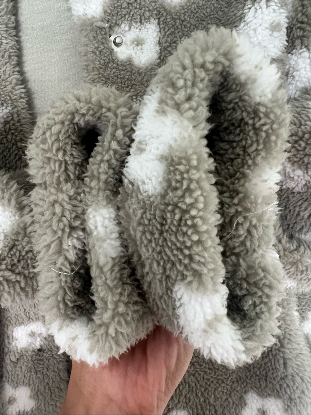 Thread & Supply Sage Green Floral Sherpa Jacket - Picture 6 of 7